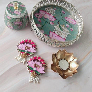 Silver Plated Tray Set